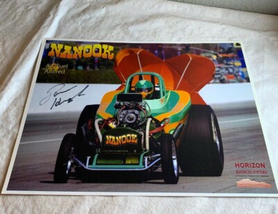 DRAG RACING 8X10 COLOR PHOTO RICK HOUGH ''NANOOK'' AA/FUEL SIGNED N 20