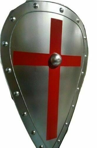 Medieval Heater Shield Armor Hand Made Iron European Medieval Knight Shield - Picture 2 of 3