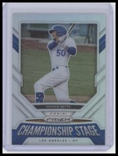 2021 Panini Prizm #CS5 Mookie Betts Championship Stage Silver Prizm