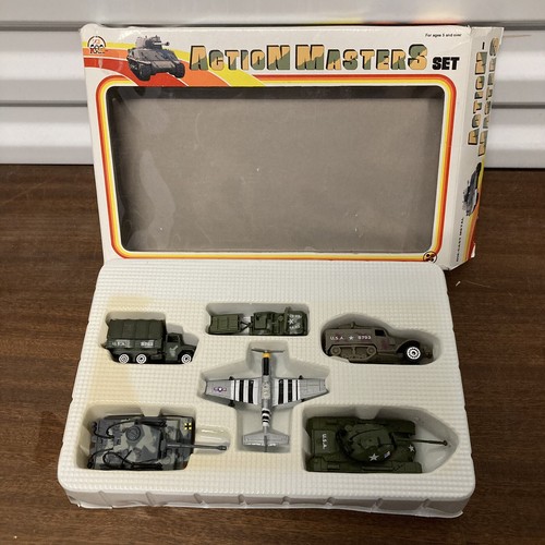 Zylmex Die Cast Set Vintage 1993 # 21973 Tank Vehicles Action Masters w/Box