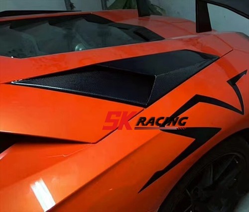 Conductos de aire laterales de fibra de carbono 2X para Lamborghini Aventador LP720 LP700 LP750 - Imagen 6 de 9