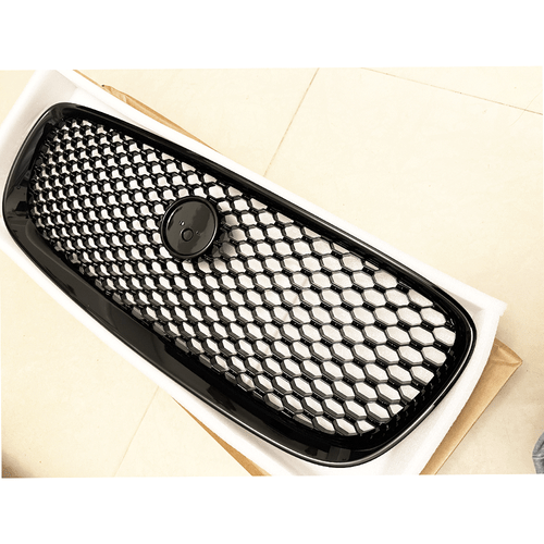 Black Front Upper Radiator Grille Mesh Grill For Jaguar XF XFR 2016 2017 2018 - Picture 16 of 16