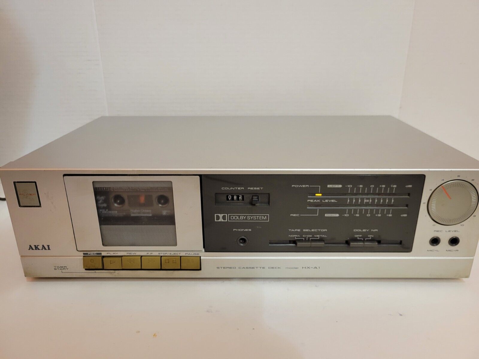 Akai HX-A1 Stereo Cassette Deck Player Recorder Black Tested - Picture 7 of 17