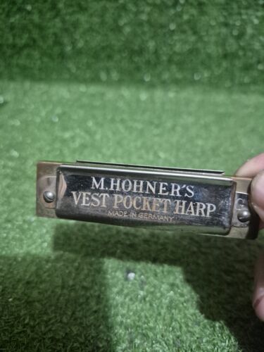 Vintage Hohner Mundharmonikas Bluesband, Weste Tasche, tolle kleine Harfe Germany Lot - Bild 4 von 9
