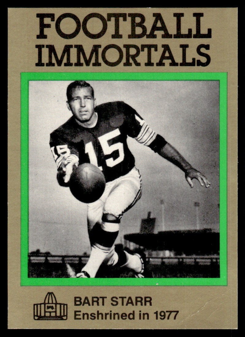 1985 FOOTBALL IMMORTALS BART STARR GREEN BAY PACKERS #108