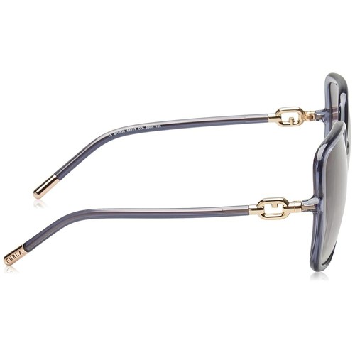 Furla Women's Square 58mm Gradient Sunglasses Shiny Blue SFU536-5806G5 - Picture 3 of 3