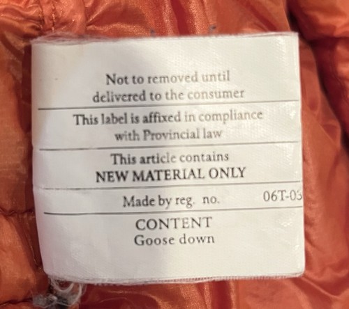 Patagonia Special Edition Orange Goose Down Men's Puffer Jacket Size Large - Picture 13 of 13
