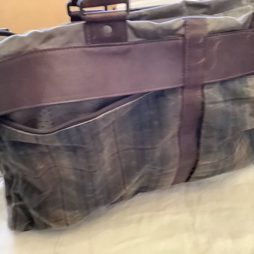 Moore & Giles Duffle Tinsley Waxwear Trifold Weekend Bag - Picture 10 of 15