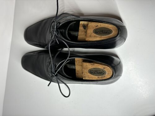 Zapatos de vestir HUGO BOSS Derby negros para hombre 10,5 zapatos de punta lisa - Imagen 8 de 16