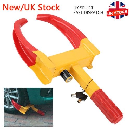 Wheel Clamp Heavy Duty Anti-Theft Lock Caravan Trailer Tire Safety Lock + 2 Keys - Picture 3 of 19