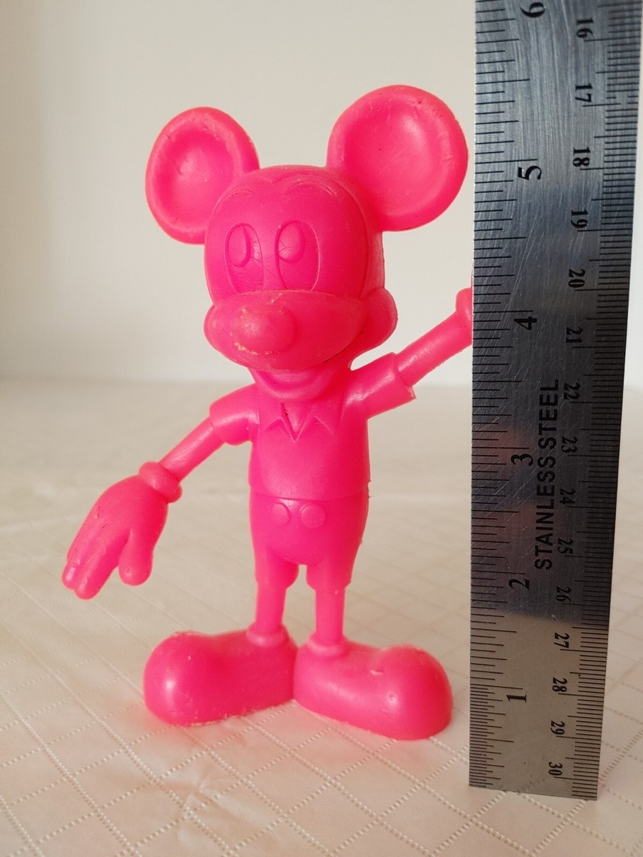 ピンク ミッキーマウス フィギュア Vintage MARX Toys Mickey Mouse Action Figure Pink Plastic Walt