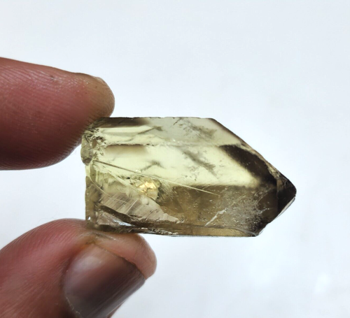 Natural Lemon Bio Quartz Raw 69 Crt 32x16x14 MM Loose Gemstone For Jewelry - Picture 2 of 6