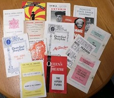Vintage Theatre Programmes 1950's X  14 Various