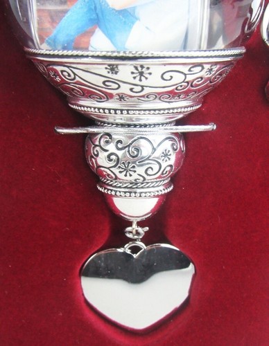 Things Remembered 2014 Silber 3D gravierbar Erinnerungen Foto Ball Halter Ornament - Bild 4 von 9