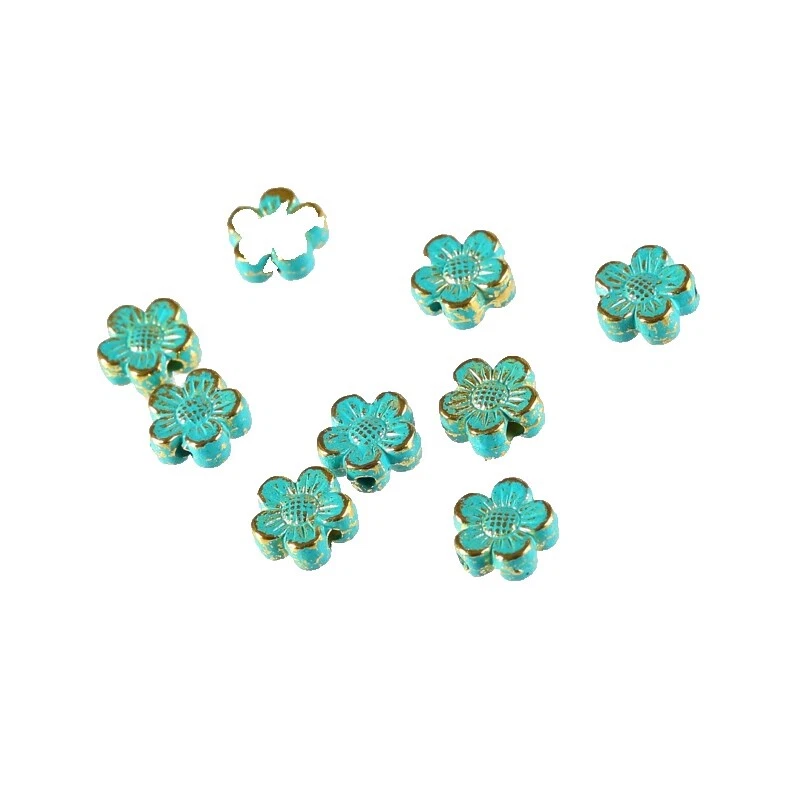 Bronce envejecido 8-Tamaño de 8.9 mm cuentas para hacer joyas