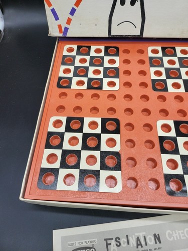 1962 Remco Fascination Checkers Board Game Vintage Complete W Instructions - Picture 12 of 18