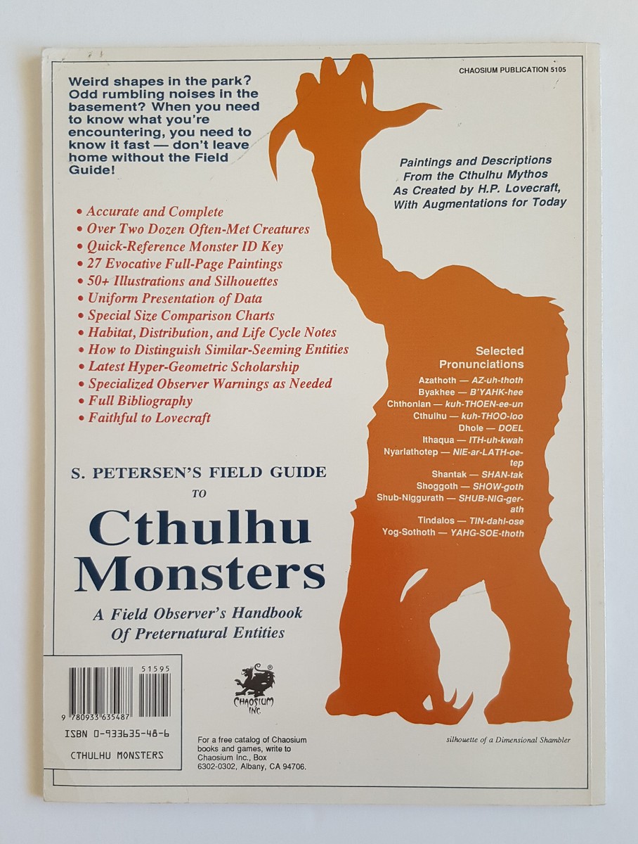 洋書 Guide to Cthulhu Monsters Peterson's Field Guide to Cthulhu Monsters by Howard Philip