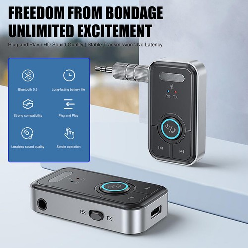USB Wireless Bluetooth 5.3 Transmitter Receiver for Car Music Audio Aux Adapter· - Picture 2 of 16