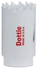 DOTTIE VP11, Hole Saw, 11/16" Diameter, 1-1/2" Cutting Depth, White, 1pc