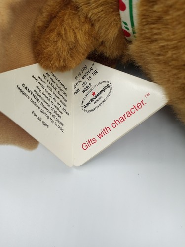 VTG 1990 Dakin Musical Plush Reindeer Joy to the World #15-3720 Moose Tags - Picture 8 of 8