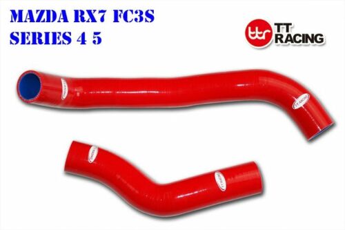 Mazda RX-7 S4 S5 FC3S 1.3L 1986-1991 silicone radiator hose kit blue USA - Bild 3 von 7