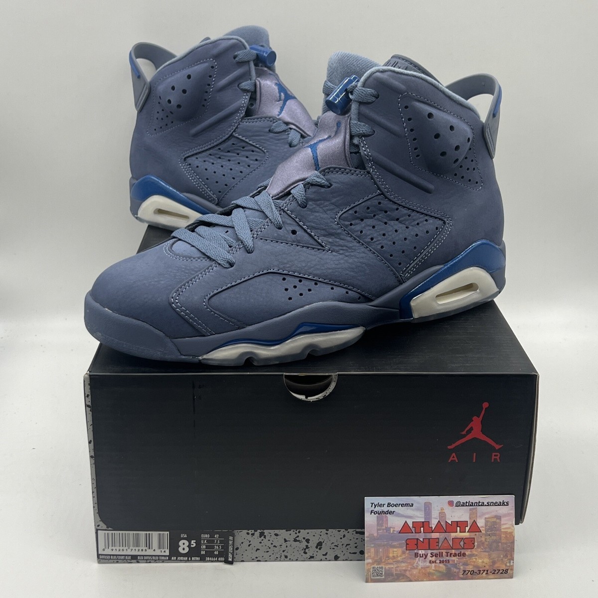 Size 8.5 - Air Jordan 6 Retro Diffused Blue for sale online | eBay