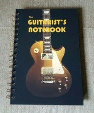 High-quality 108 page hardcover guitar notebook tabs chords fretboard lyrics A5