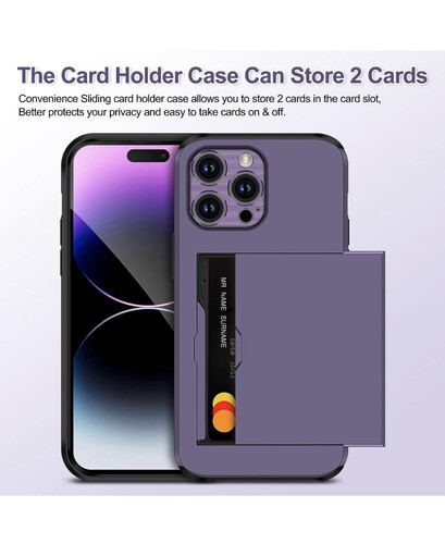 Custodia Coolden per iPhone 14 Pro con slot porta carte 2 proteggi schermo + 1 - Foto 3 di 6