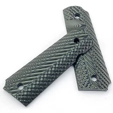 2PCS G10 Knife Handle Patches Non-slip Textured Material For 1911 Models Grips