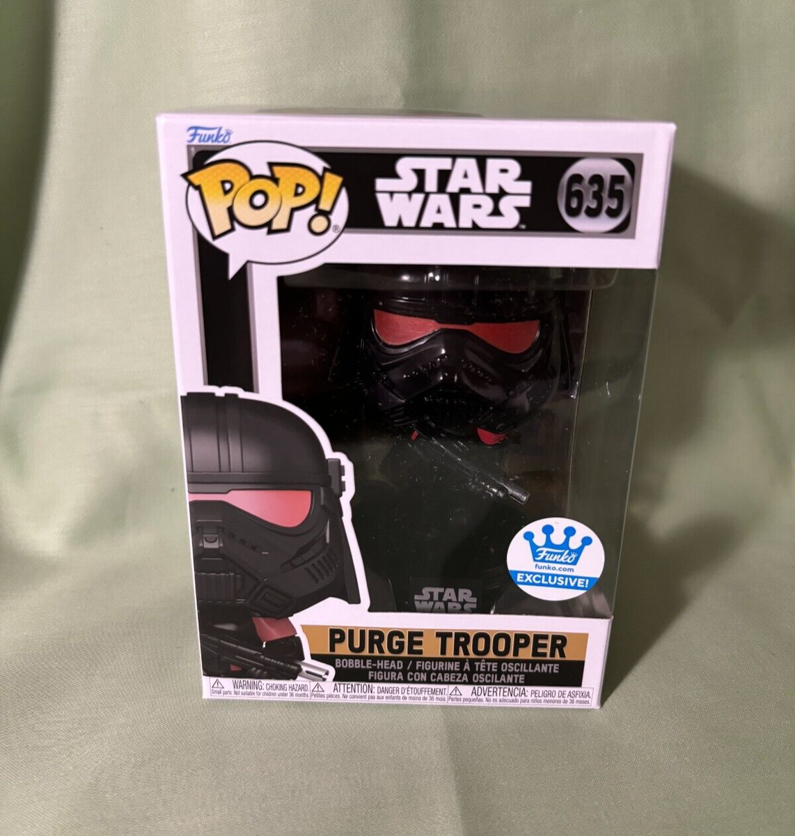 Funko POP Vinyl 635 STAR WARS Purge Trooper Dark Side Figure NEW