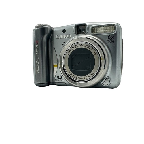 Canon PowerShot A720 IS 8MP Digital Camera - Silver | eBay