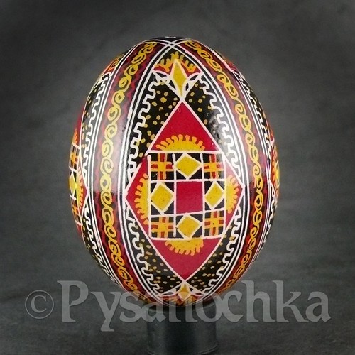 Real Ukrainian Pysanky.Chicken Hand Made Hutsul Pysanka. Easter Eggs. - Picture 4 of 13