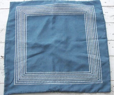 Pier 1 Imports Blue Euro Pillow Sham w/Embroidered Border~26x26~3 Shams Avail