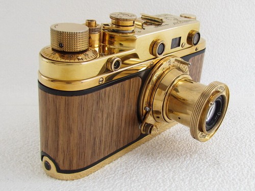Leica-II(D) Das Reich WW2 Vintage Russian Rangefinder 35mm GOLD Camera TOP - Bild 4 von 9