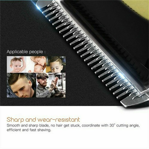 Men Hair Clippers Trimmer Cordless LED Indication Rechargeable Beard Shaver Set - Bild 8 von 12
