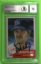 2018 Topps Living #85 Don Mattingly Signed BGS Auto 10 New York Yankees