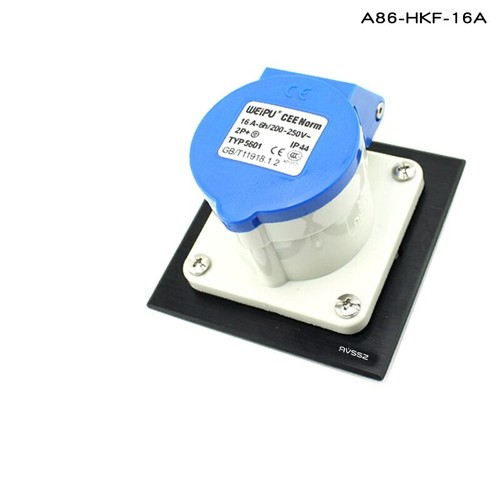 1Pcs three-core 16A power supply aviation industry male socket power 86 panel - Picture 3 of 8