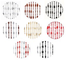 Tenda Perline Colorate In PVC Antimosca Universale per Porta Finestra 8Varianti