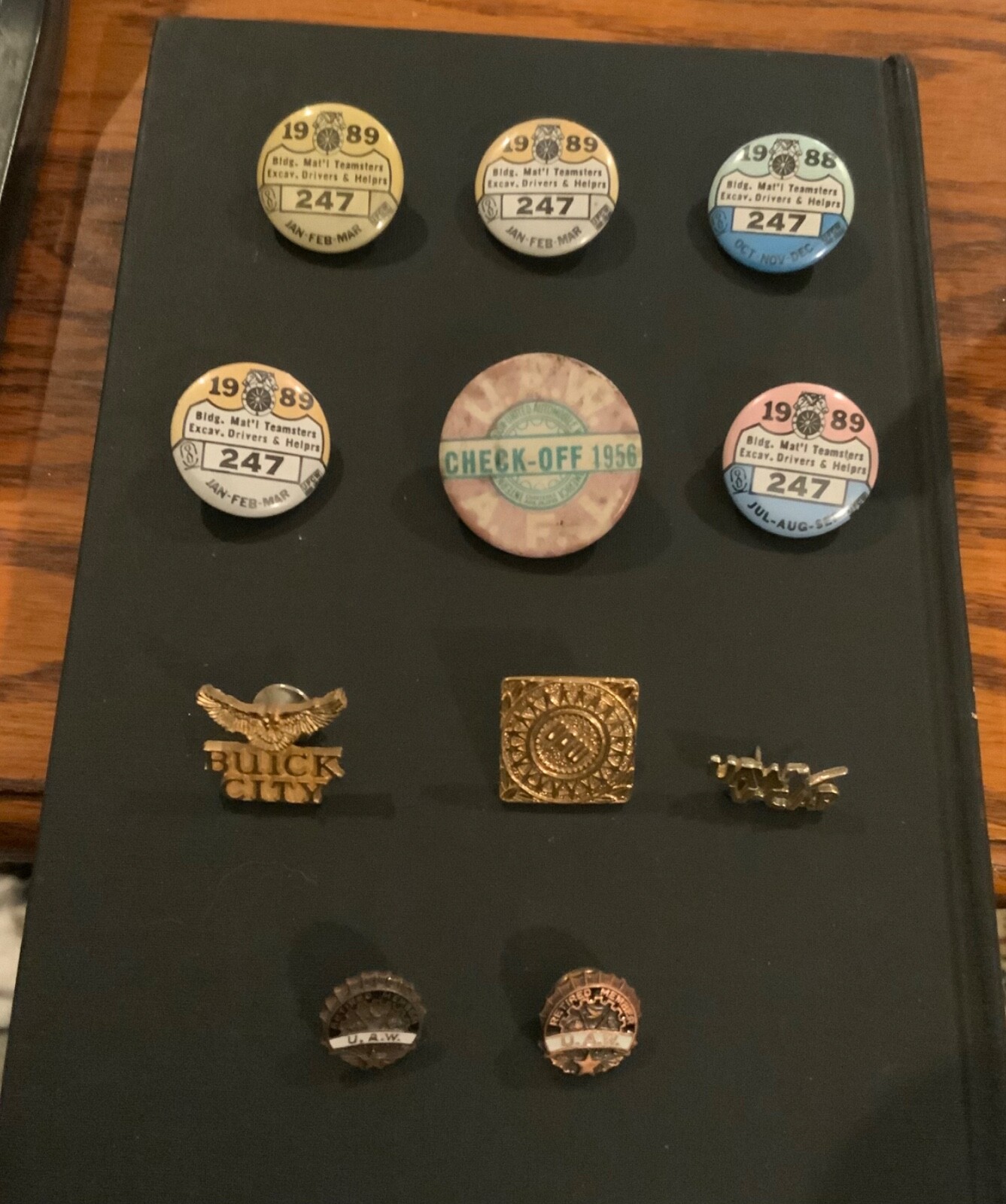 Lot Of 6 Vintage Union Buttons UAW / 4 UAW pins / 1 Buick pin eBay