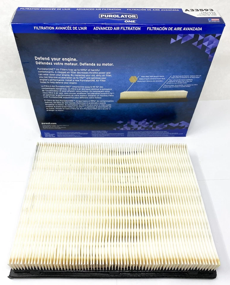 Filtro de aire-VIN: F, FI Purolator A33593 para Ford Lincoln Mercury varios vehículos Foto 2 de 3