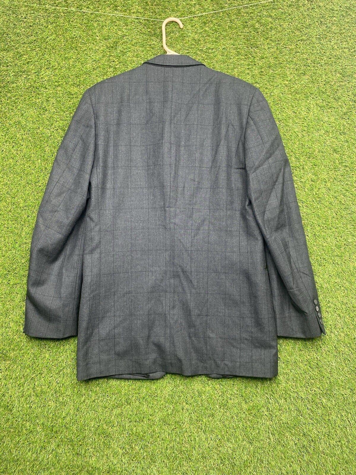 Giacca Blazer Yves Saint Laurent YSL Lana Uomo 38R Made in France Vintage Grigio