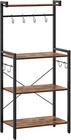 New ListingKitchen Bakers Rack with Storage, Tiers Coffee Bar Station, Microwave Stand with