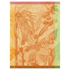 Le Jacquard Francais Equateur Orange Tea or Kitchen Towel