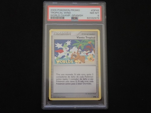 PSA 8 VIENTO TROPICAL VIENTO DP48 POKEMON CAMPEONATOS MUNDIALES 2009 TARJETA PROMOCIONAL SPAN - Imagen 3 de 20
