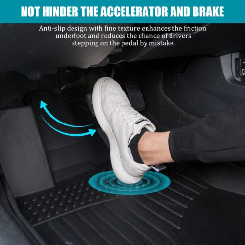 Floor Mats Liners For Toyota 4Runner 2013-2022 Carpet TPE All Season Weather 3pc - Picture 8 of 11