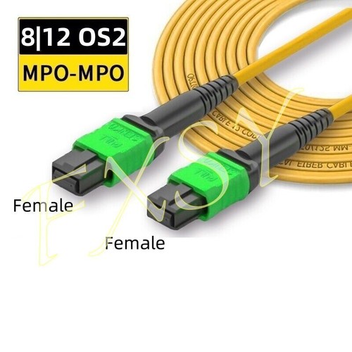 1-5M MPO/UPC Female 9/125 Singlemode OS2 Fiber Optic Cable 12F TypeB Trunk Cable - 第 1/9 張圖片