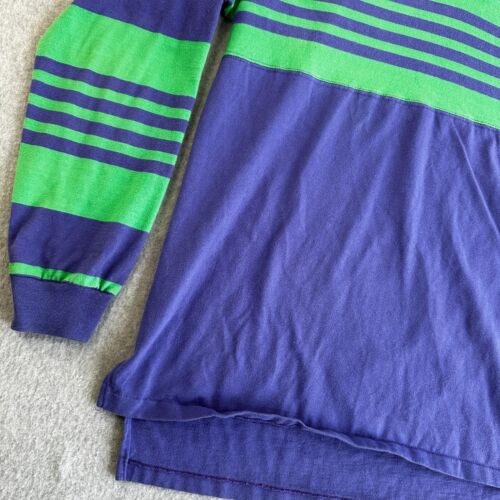 Le Tigre Polo Shirt Blue Green Men's Large Pullover Collared Long Sleeve - Picture 4 of 11