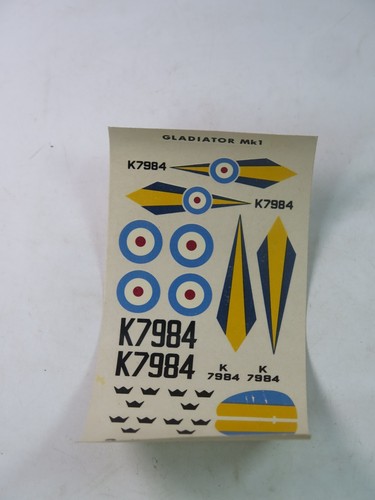 VINTAGE MODEL AIRCRAFT DECAL SHEETS Matchbox Hasegawa Frog 1960s/70s SELECTION - Picture 36 of 40