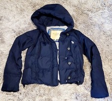 Abercrombie And Fitch Kids Goose Down Kids Small Blue Coat