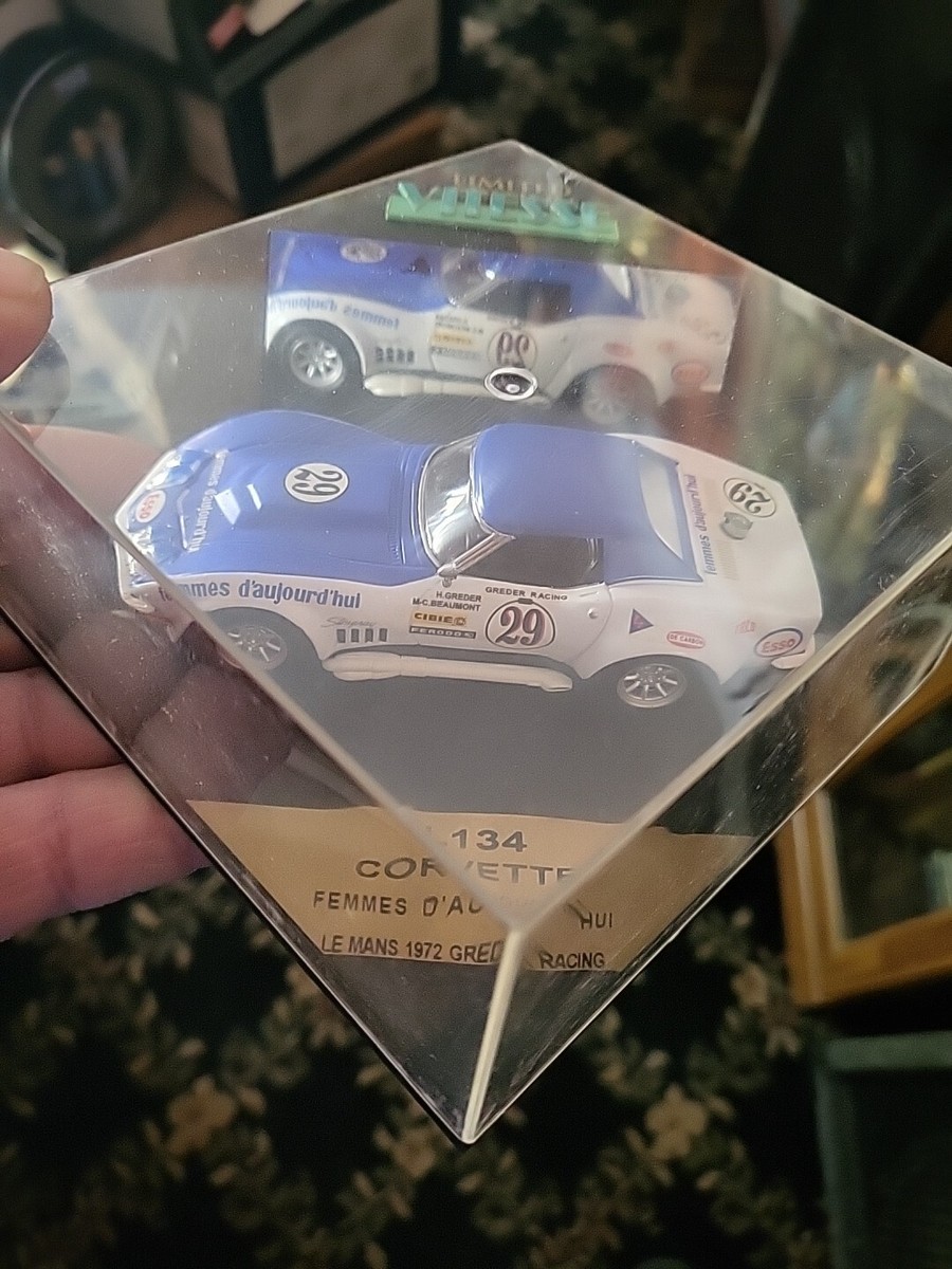 Miniature Chevrolet Corvette C7 1/43 Spark C7.R No.63 Racing 24h Le Mans 2018 J Magnussen A Garcia M Rockenfeller 1